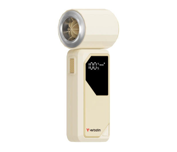 Verbatim Cool’n’Go AirJet Handheld Fan White/Silver - 1355409 - zdjęcie